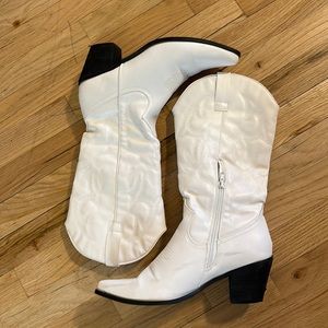 White cowboy boots